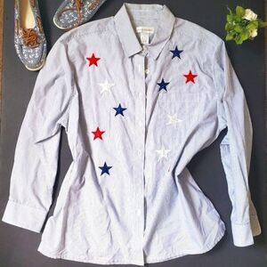 Draper's and Damon's Patriotic Button Down